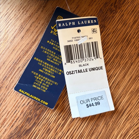 Polo Ralph Lauren Black *NWT* Embroidered Baseball Hat - Picture 5 of 5